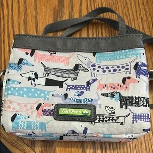 Lily Bloom Dachshund Print Crossbody Bag